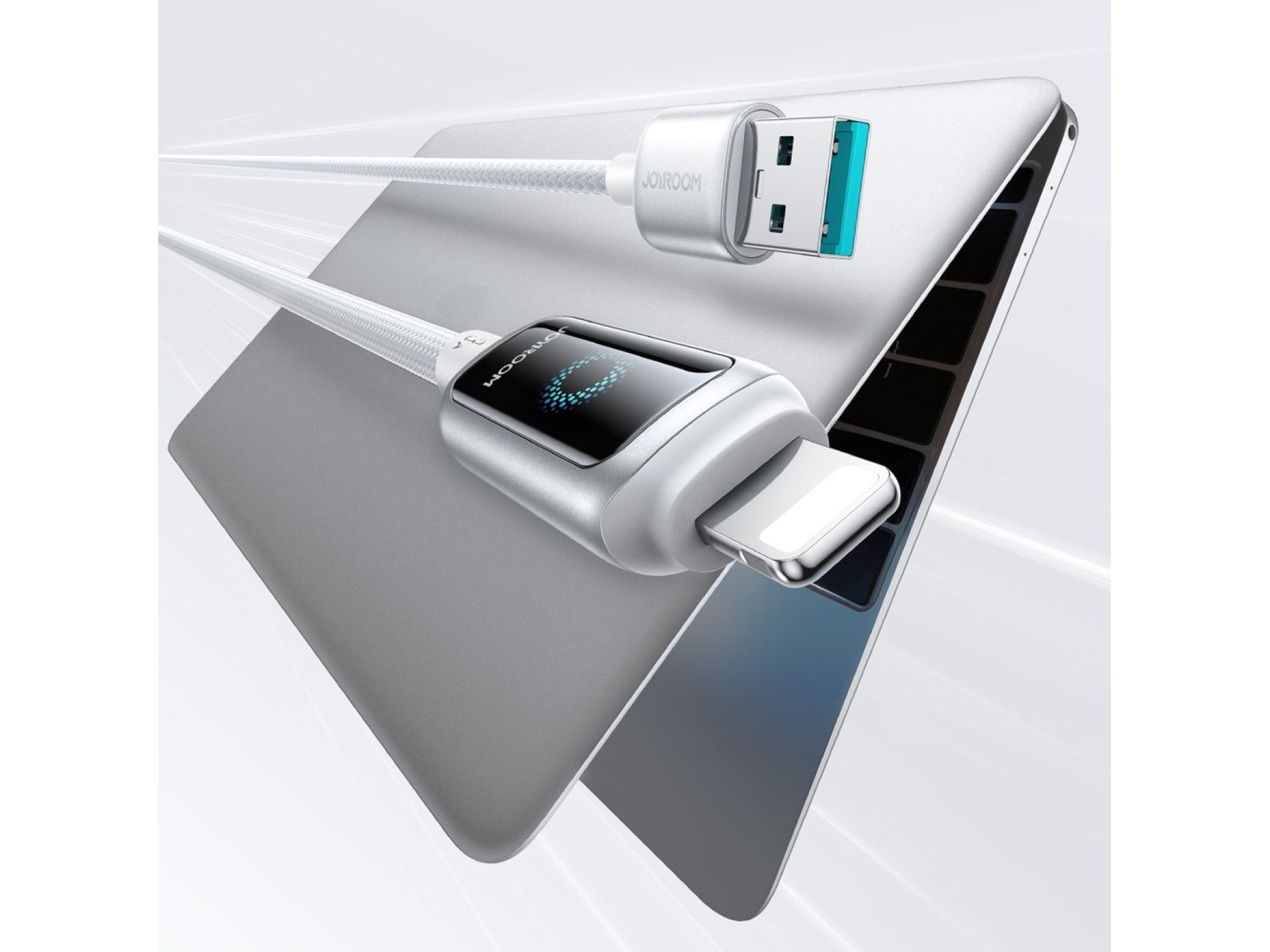 Cable USB-A Joyroom S-A55 StarFlight 3A - Lightning de 1,2 m - blanco