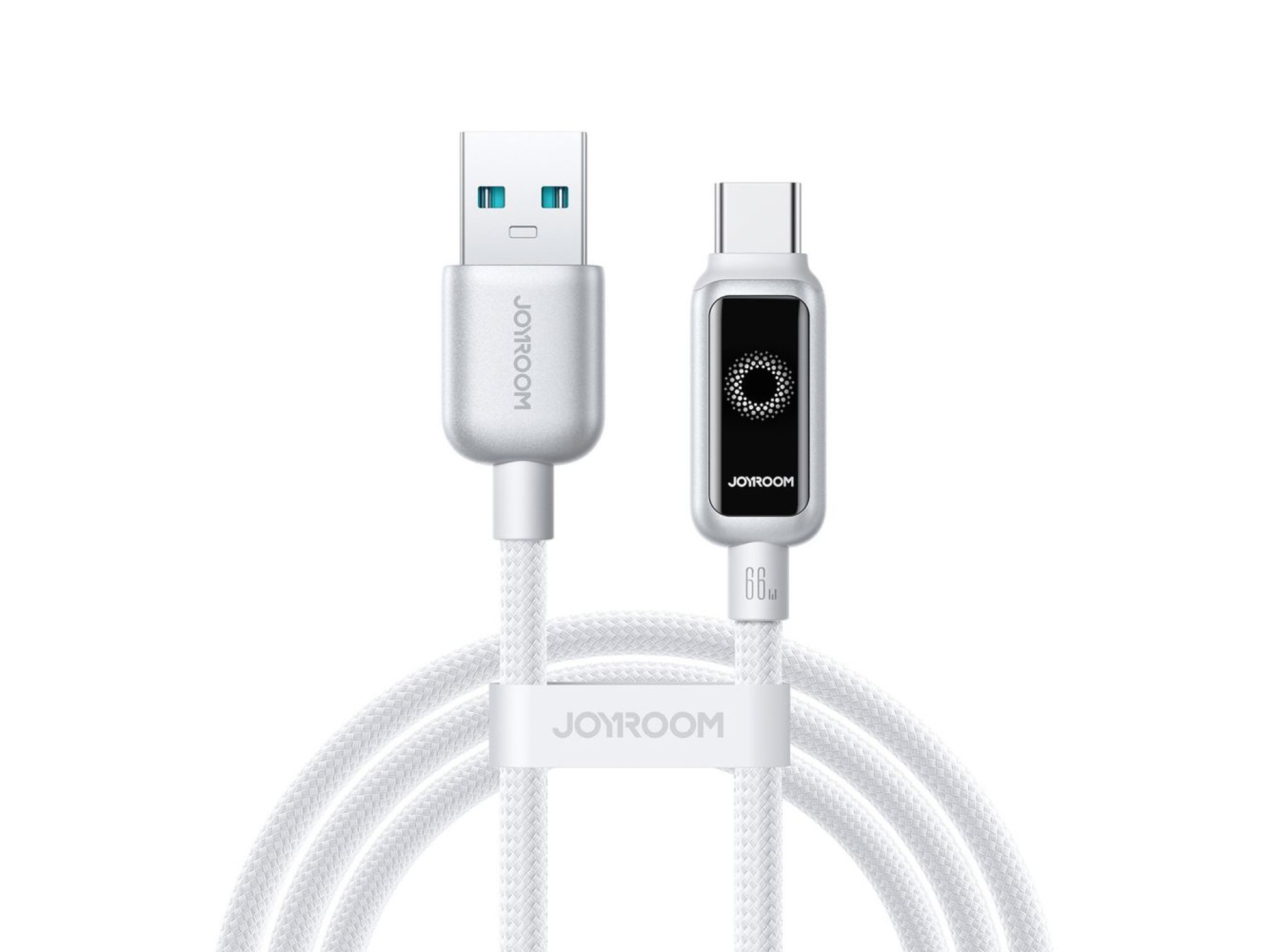 Cabo USB-A para USB-C Joyroom S-A55 StarFlight 66W de 1,2 m - Branco