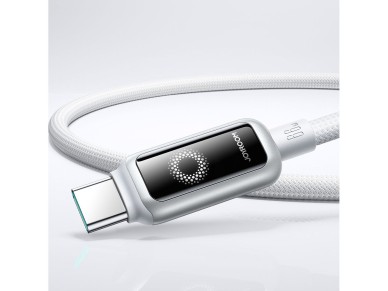 Cabo USB-A para USB-C Joyroom S-A55 StarFlight 66W de 1,2 m - Branco