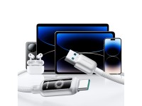 Cabo USB-A para USB-C Joyroom S-A55 StarFlight 66W de 1,2 m - Branco Cabo USB-A para USB-C Joyroom S-A55 StarFlight 66W de 1,2 m - Branco