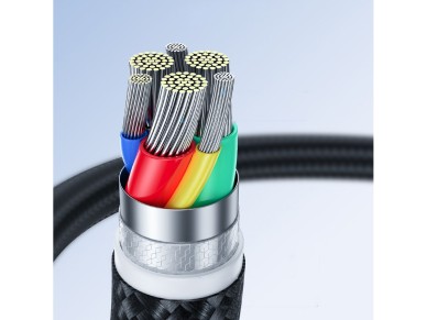 Joyroom S-A11 Surpass cable 60W USB-C - USB-C 0.25m - black Joyroom S-A11 Surpass cable 60W USB-C - USB-C 0.25m - black