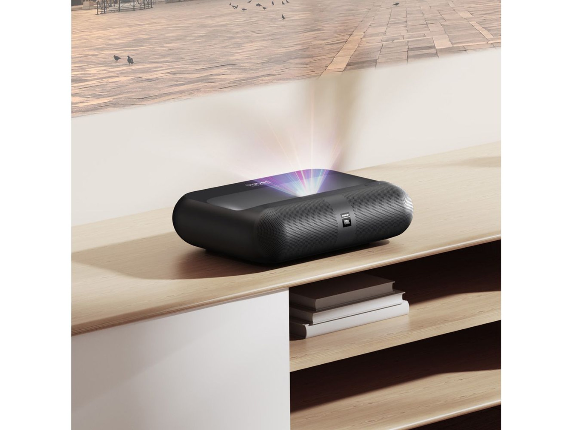 Yaber K300s Multimedia Laser RGB FullHD 1080p Projector with JBL Speakers - Black