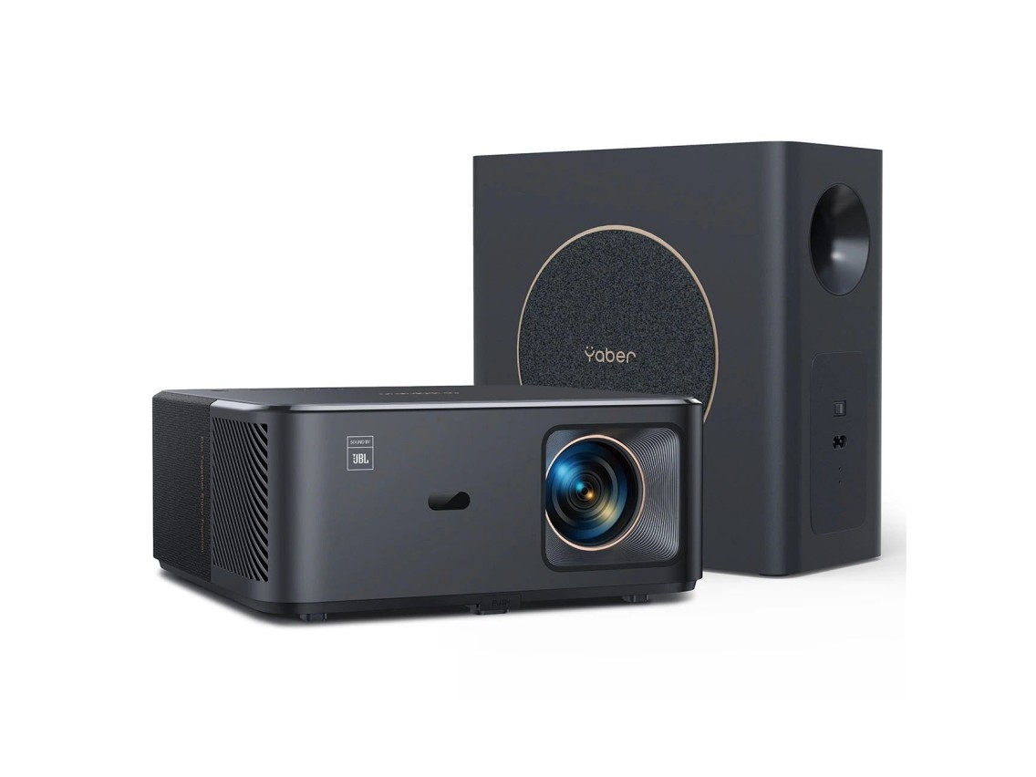 Proyector multimedia Yaber K2s Pro LCD FullHD 1080p con altavoces y subwoofer JBL - Negro