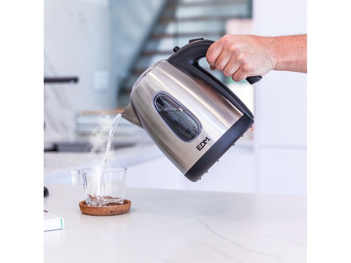 Water kettle 2200w 1,7l chrome edm