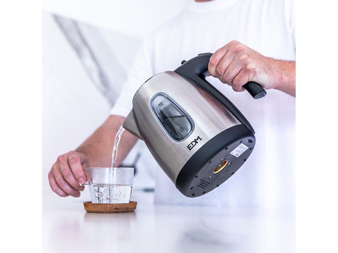 Water kettle 2200w 1,7l chrome edm