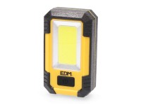 8w cob led flashlight 450lm /130lm / flash 6,500k rechargeable with usb. power bank function. includ