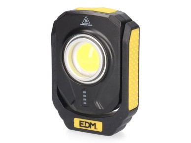 Compact led flashlight titan work 10 w 900 lm rechargeable, magnetic