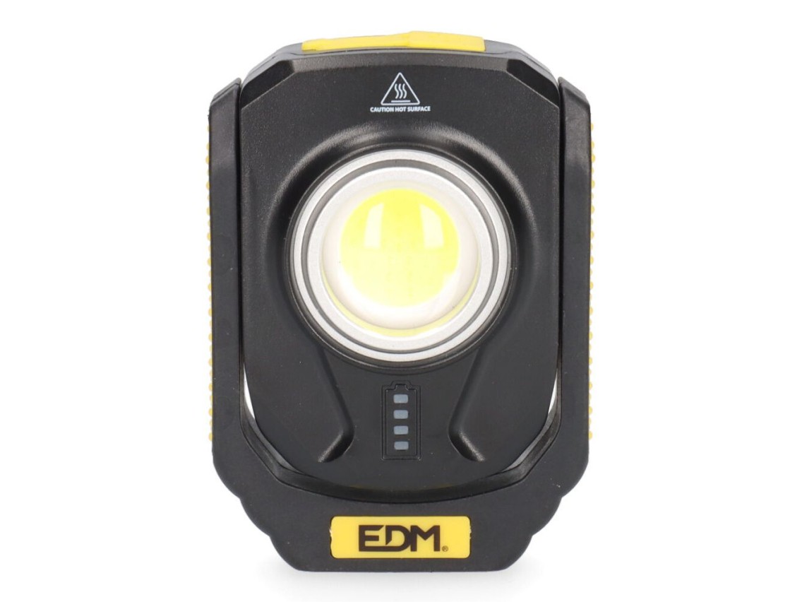 Linterna led compacta titan work 10w 900lm recargable, magnetica