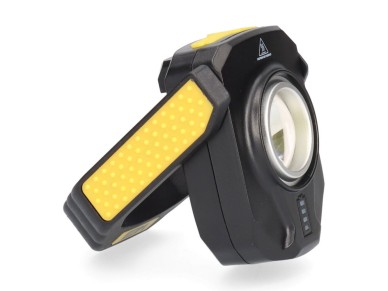Compact led flashlight titan work 10 w 900 lm rechargeable, magnetic