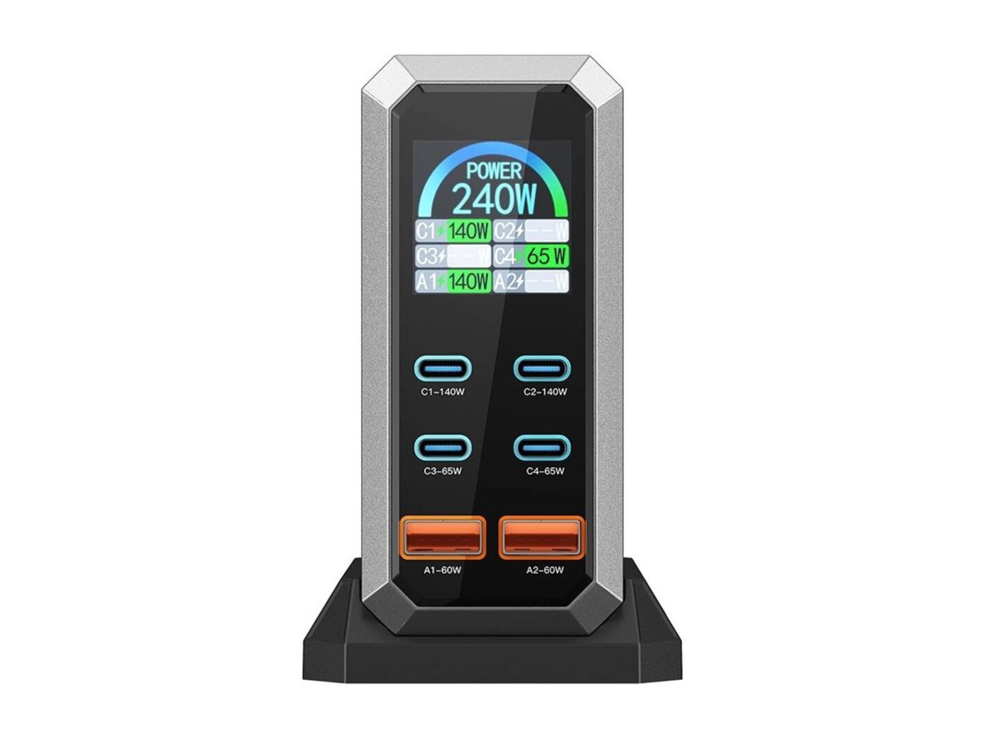Blitzwolf BW-S31 2xUSB-A, 4xUSB-C, PD, 240W network charger.