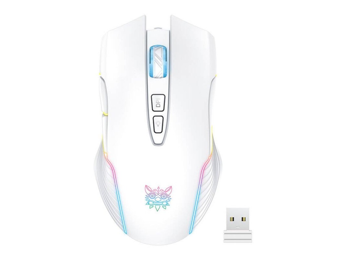 Onikuma CW905 White Wireless Gaming Mouse