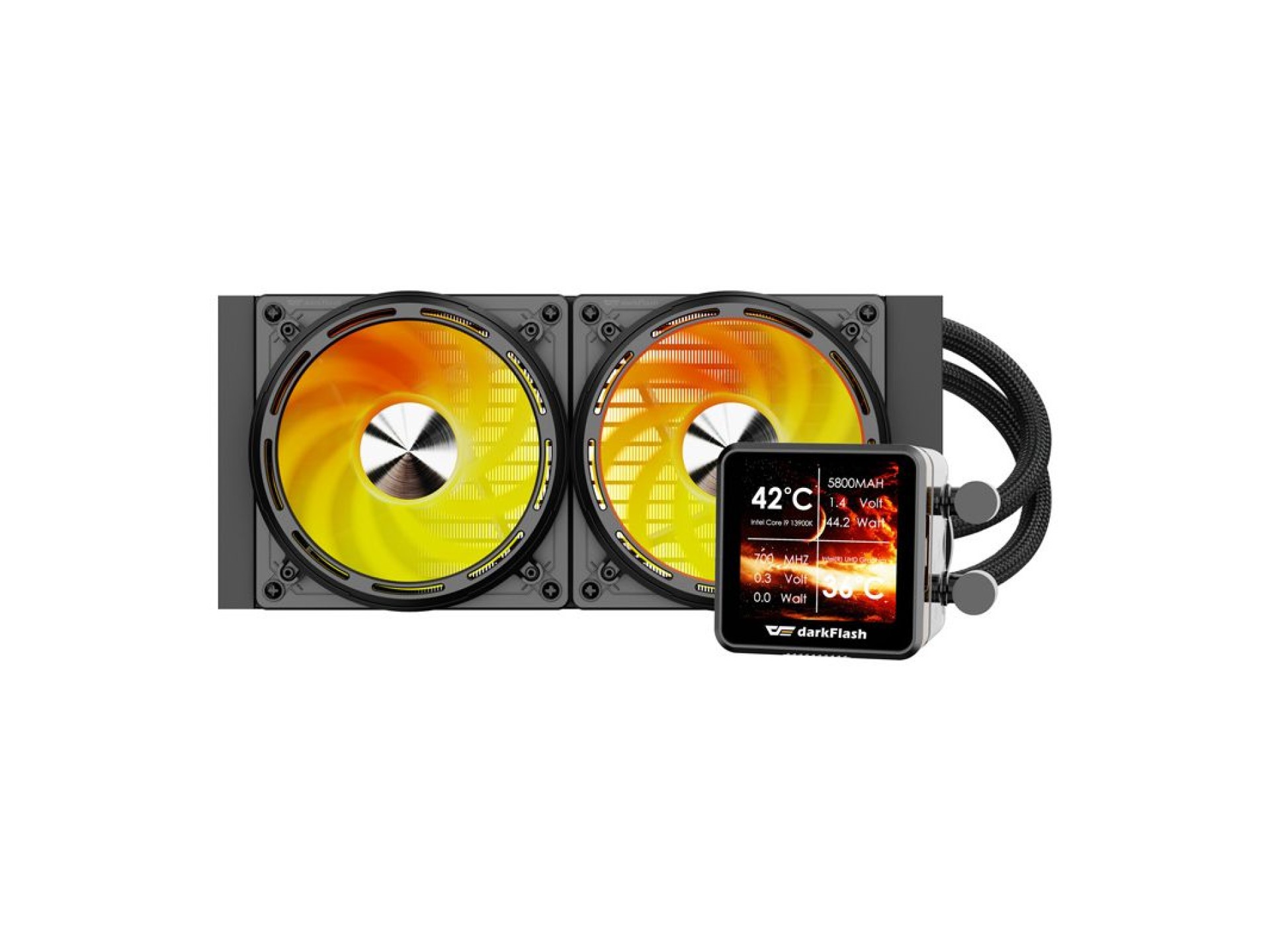 Refrigeración líquida para CPU DE240 (negra)