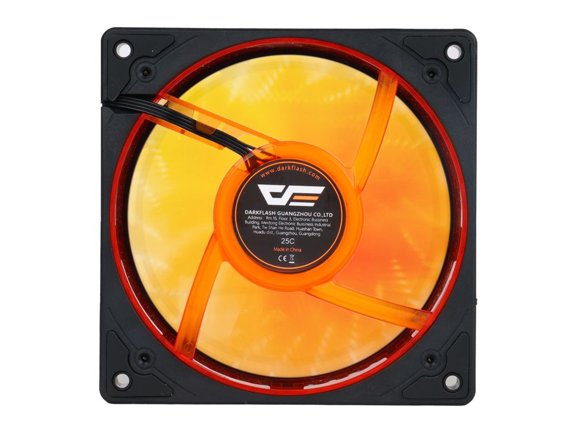 Ventoinha de resfriamento Darkflash DE8 (preta)