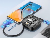 Techancy Multifunction OTG Data Cable Kit TV3758, Multiple Combinations for Combining, Charging and Techancy Multifunction OTG Data Cable Kit TV3758, Multiple Combinations for Combining, Charging and