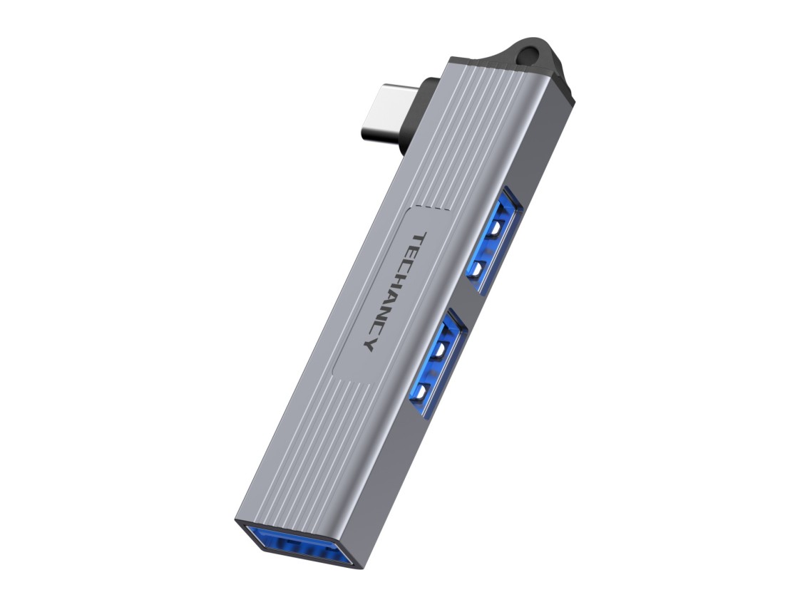 Techancy USB-C Hub to 3-Port USB 3.0 KT2907, Compatible with Mac OS, Windows and Linux, 5Gbps Data T