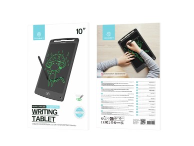 Techancy TY7902 10' Handwriting Drawing Tablet, LCD Drawing, Slim and Portable, One-Touch Erase, Bla