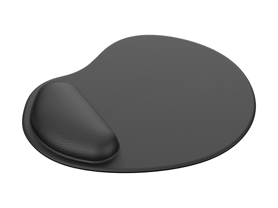 Techancy Mouse Pad with Wrist Support TW2773 Black, Relief from Fatigue in Office and Gaming, Non-Sl