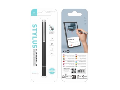 Lápiz óptico Techancy TZ6297 de aluminio negro, elegante y preciso, para teléfonos m&