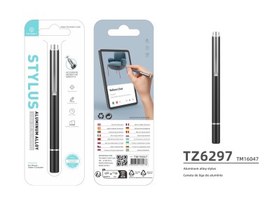 Lápiz óptico Techancy TZ6297 de aluminio negro, elegante y preciso, para teléfonos m&