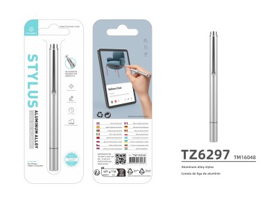 Lápiz óptico Techancy TZ6297 de aluminio plateado, elegante y preciso, para teléfonos Lápiz óptico Techancy TZ6297 de aluminio plateado, elegante y preciso, para teléfonos