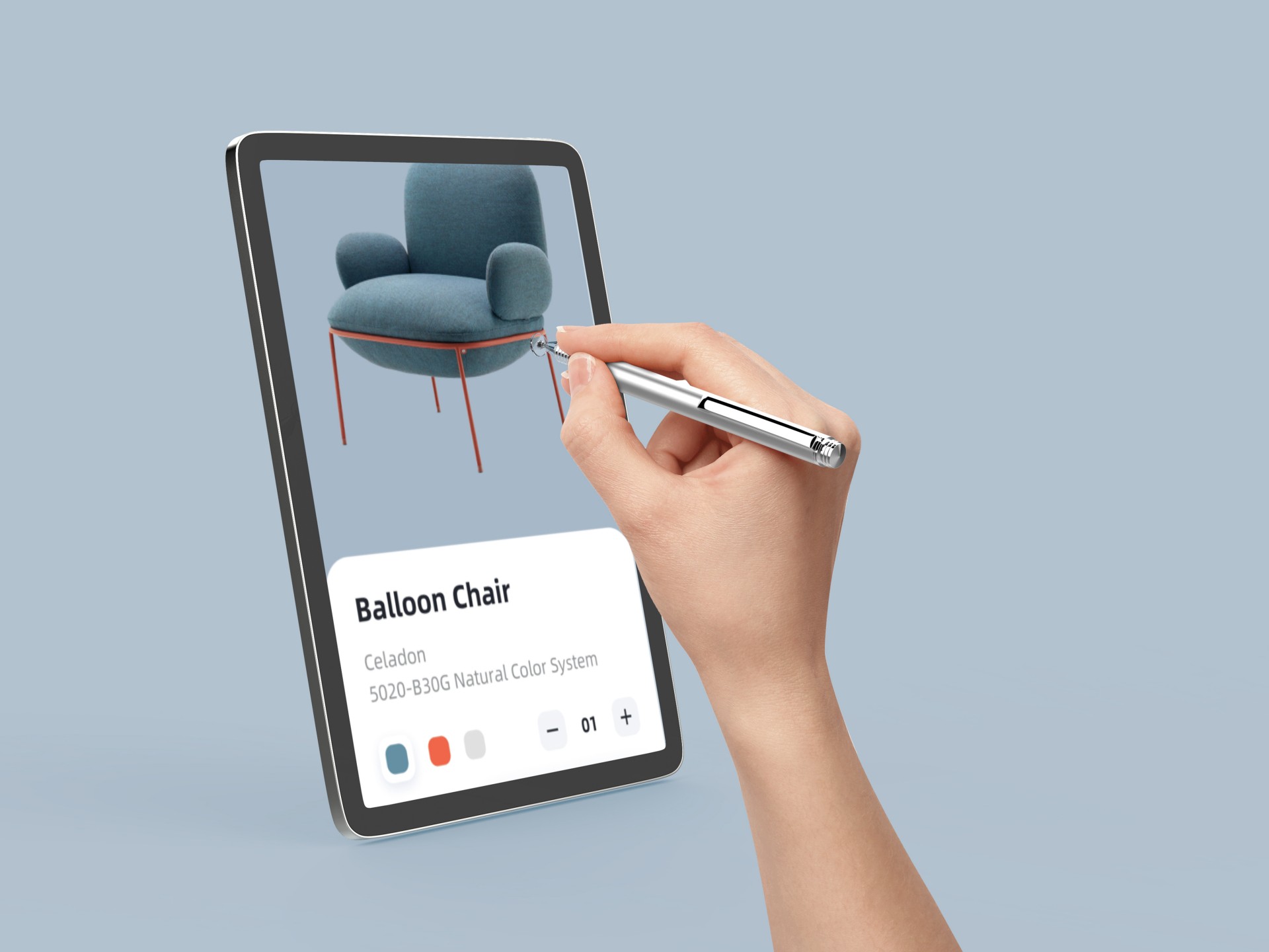 Techancy Caneta Stylus De Alumínio Prateada TZ6297, Aspeto Elegante Sensibilidade Precisa Para Telem