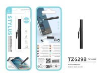 Techancy Mini Stylus Preto TZ6297, Sensibilidade Precisa Para Telem�veis E Tablets, Com Tomada Para 