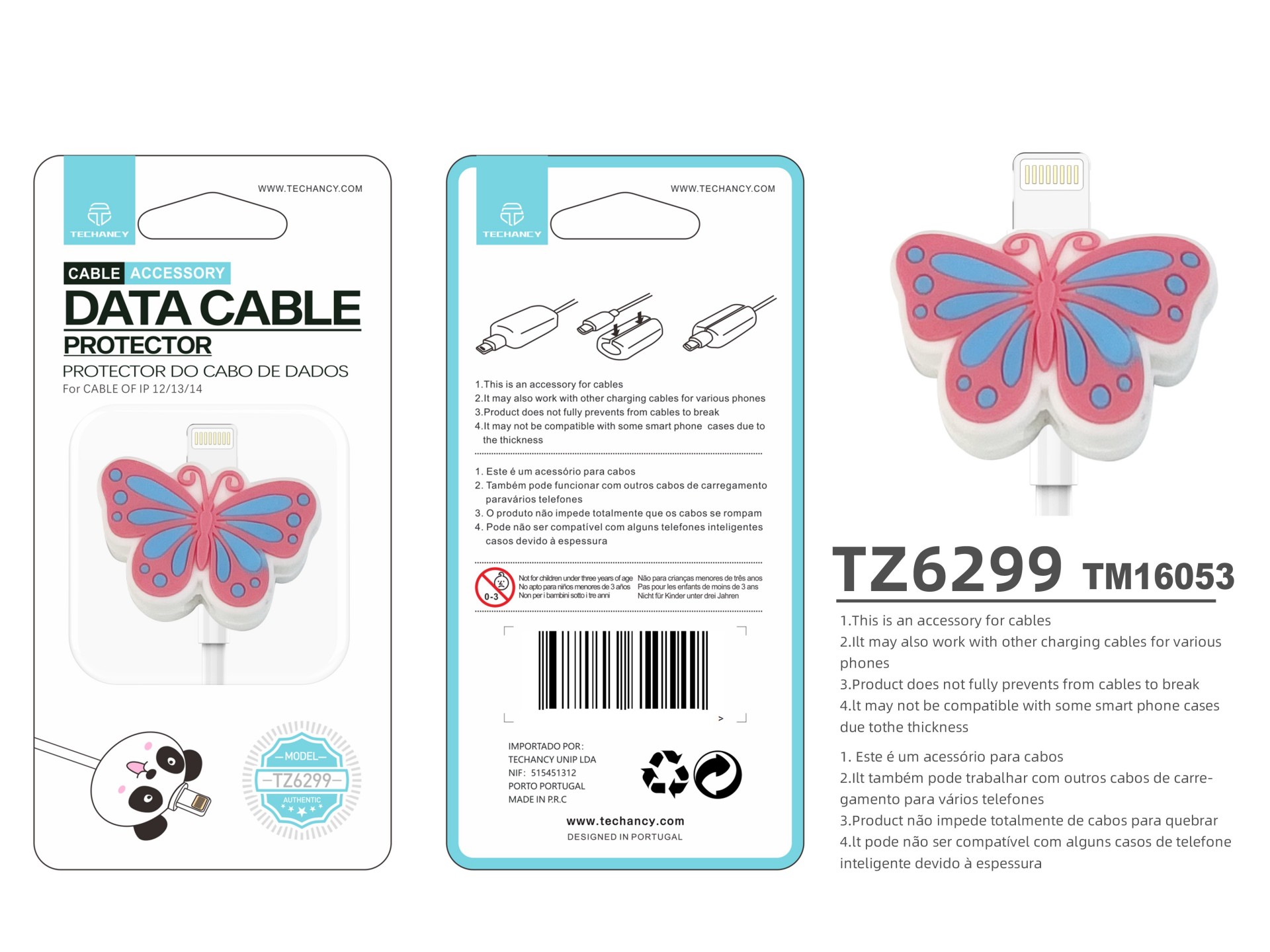 Techancy Data Cable Protector TZ6299, Protect Data Cable Not Easy To Break, Silicone Material, Beaut