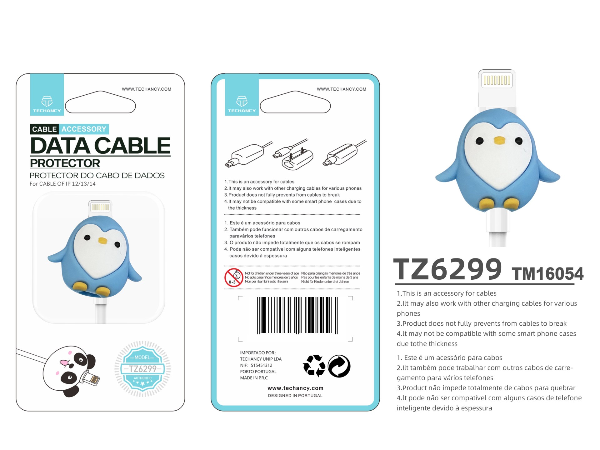 Techancy Data Cable Protector TZ6299, Protect Data Cable Not Easy To Break, Silicone Material, Beaut