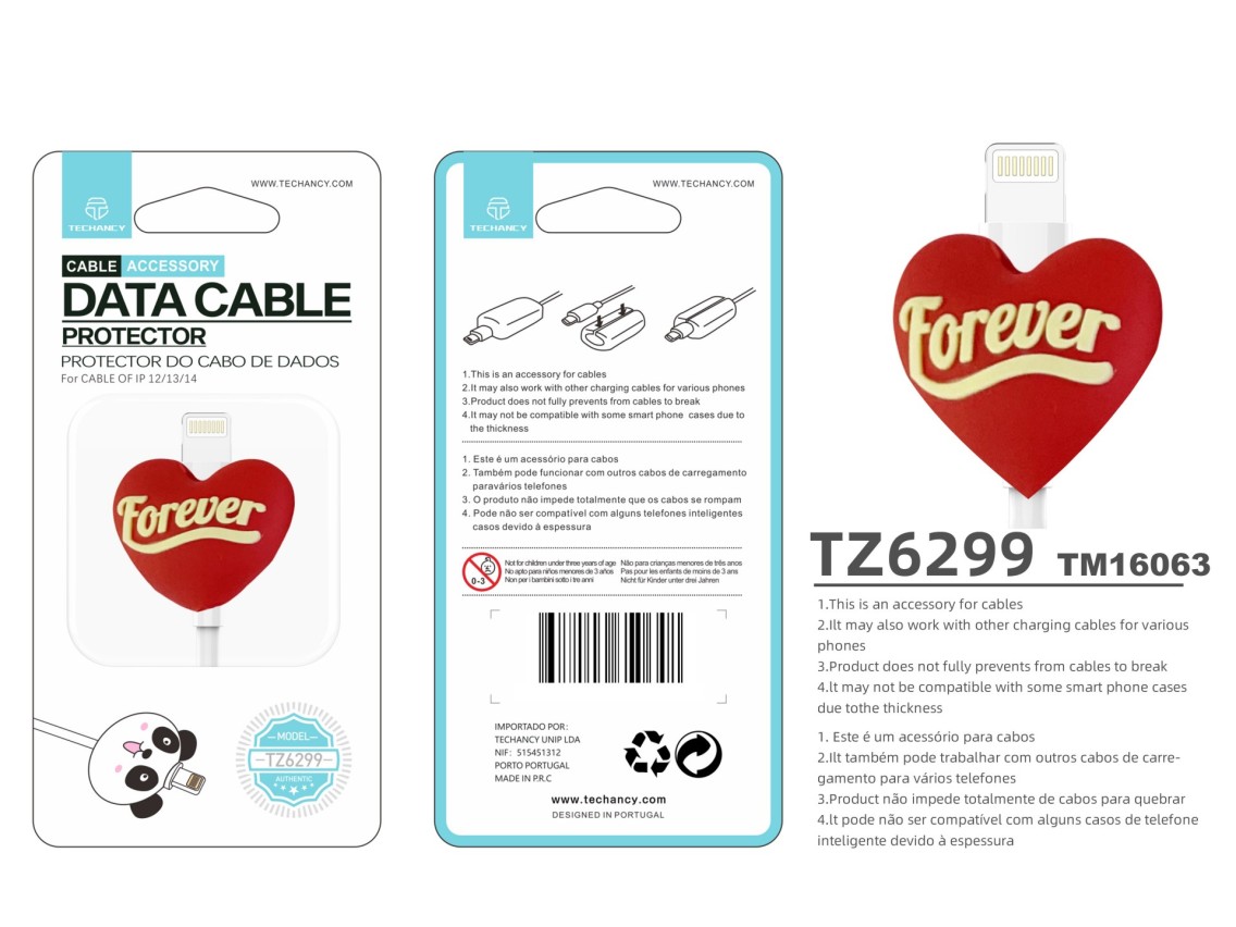 Techancy Data Cable Protector TZ6299, Protect Data Cable Not Easy To Break, Silicone Material, Beaut
