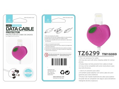 Techancy Data Cable Protector TZ6299, Protect Data Cable Not Easy To Break, Silicone Material, Beaut