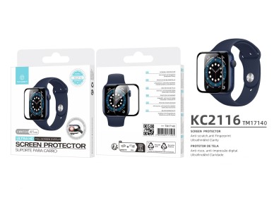Techancy Protetor De Ecr� Para Rel�gios Inteligentes KC2116, Compat�vel Com Iwatch-41mm, Anti-Riscos