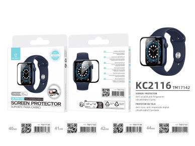 Techancy Screen Protector for Smart Watches KC2116, Compatible with Iwatch-45mm, Anti-Scratch, Ultra Techancy Screen Protector for Smart Watches KC2116, Compatible with Iwatch-45mm, Anti-Scratch, Ultra