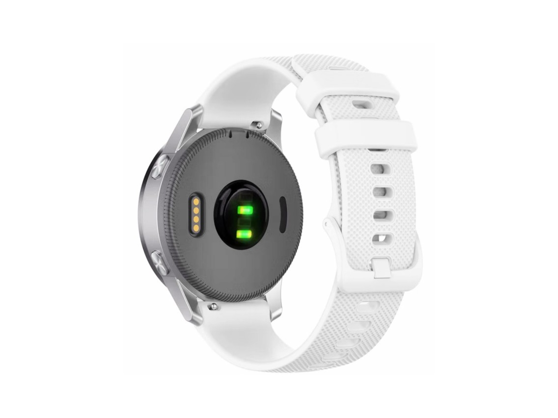 Techancy Pulseira De Relógio Inteligente Branca De 22mm KC2120, Compatível Com Samsung Galaxy Watch/