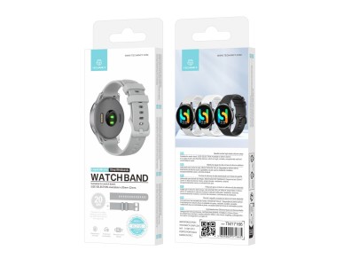 Techancy 20mm Gray Smart Watch Strap KC2120 Compatible with Samsung Galaxy Watch/Huawei Watch Techancy 20mm Gray Smart Watch Strap KC2120 Compatible with Samsung Galaxy Watch/Huawei Watch
