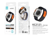 Techancy Gray Sport Band KC2121, Compatible with Apple Watch Ultra 42mm/44mm/45mm/49mm, Nylon and Ve Techancy Gray Sport Band KC2121, Compatible with Apple Watch Ultra 42mm/44mm/45mm/49mm, Nylon and Ve