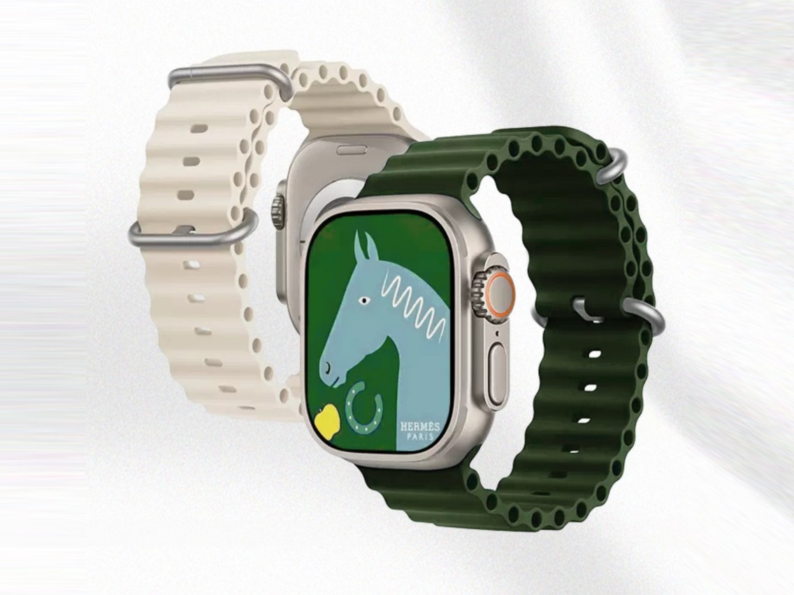 Techancy White Silicone Strap KC2122, Compatible with Apple Watch 38mm/40mm/41mm, Soft Silicone Mate