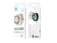 Techancy White Silicone Strap KC2122, Compatible with Apple Watch 42mm/44mm/45mm/49mm, Soft Silicone Techancy White Silicone Strap KC2122, Compatible with Apple Watch 42mm/44mm/45mm/49mm, Soft Silicone