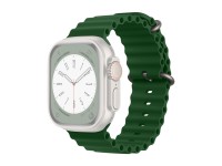 Techancy Green Silicone Strap KC2122, Compatible with Apple Watch 38mm/40mm/41mm, Soft Silicone Mate