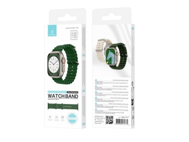 Correa de silicona verde Techancy KC2122, compatible con Apple Watch de 38 mm, 40 mm y 41 mm, silico Correa de silicona verde Techancy KC2122, compatible con Apple Watch de 38 mm, 40 mm y 41 mm, silico