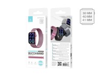 Techancy Pink Magnetic Metal Band KC2123, Replacement Band, Compatible with Apple Watch Series: 38mm Techancy Pink Magnetic Metal Band KC2123, Replacement Band, Compatible with Apple Watch Series: 38mm