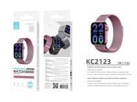 Techancy Faixa Metálica Magnética Rosa KC2123, Faixa De Substituição, Compatível Com Apple Watch Ser Techancy Faixa Metálica Magnética Rosa KC2123, Faixa De Substituição, Compatível Com Apple Watch Ser