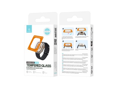 Techancy Tempered Glass Screen Protector KC2124, Compatible with Apple Watch Ultra 49mm, 0.33mm Curv Techancy Tempered Glass Screen Protector KC2124, Compatible with Apple Watch Ultra 49mm, 0.33mm Curv
