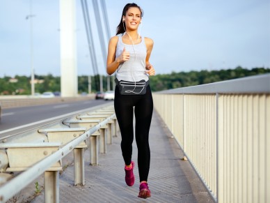 Riñonera deportiva Techancy TU7450, cintura elástica ajustable, funda para teléfono d