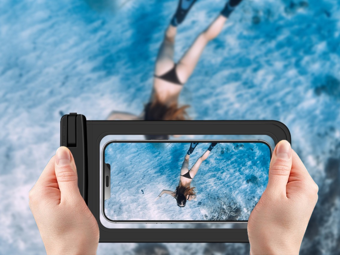 Techancy Bolsa Para Telemóvel À Prova De Água De 7,0 Polegadas Da, TU7451 À Prova De Água Ipx8, Foto