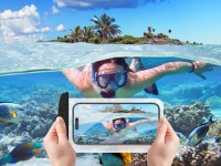 Techancy Capa De Telemóvel À Prova De Água Preta TU7453. Capacidade Extra Grande De 7,2 Polegadas, À Techancy Capa De Telemóvel À Prova De Água Preta TU7453. Capacidade Extra Grande De 7,2 Polegadas, À