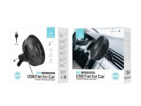Techancy KL7306 Black USB Car Fan, 6-Inch, 3-Speed Adjustable Airflow, Vent Mount Techancy KL7306 Black USB Car Fan, 6-Inch, 3-Speed Adjustable Airflow, Vent Mount