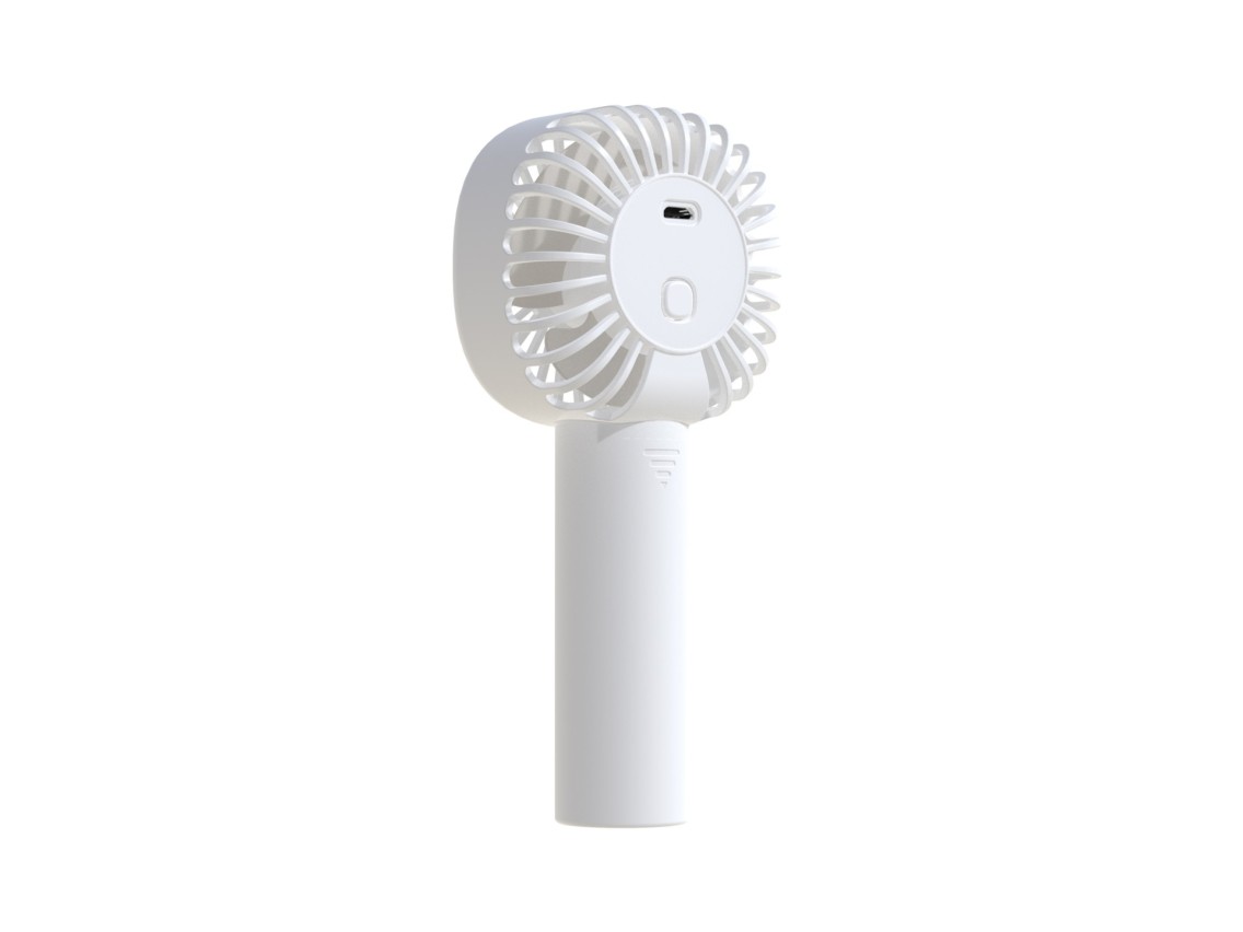 Techancy Mini Ventoinha Usb Branca KL7308 Com Suporte Para Ventoinha, Bateria De L�tio Recarreg�vel,