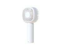 Techancy Mini USB Fan White KL7308 with Fan Holder, Rechargeable Lithium Battery, 3 Speed Modes Techancy Mini USB Fan White KL7308 with Fan Holder, Rechargeable Lithium Battery, 3 Speed Modes