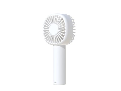 Techancy Mini Ventoinha Usb Branca KL7308 Com Suporte Para Ventoinha, Bateria De L�tio Recarreg�vel,