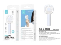 Techancy Mini USB Fan White KL7308 with Fan Holder, Rechargeable Lithium Battery, 3 Speed Modes Techancy Mini USB Fan White KL7308 with Fan Holder, Rechargeable Lithium Battery, 3 Speed Modes